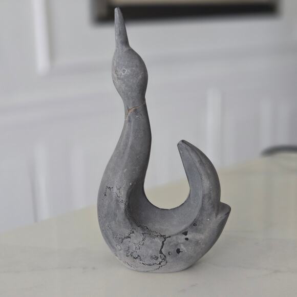 Minimalist Stone Art Bird Sculpture *Flaw #941 - Picture 1 of 5